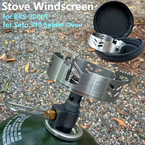 Outdoor Gas Wind Shield Stainless Steel Windproof Ring Camping Stove Support Rack for SOTO Spider St