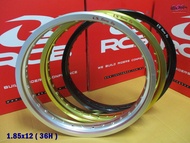 "US Racing Boy" ALUMINIUM POLISH WHEEL RIM 1.85x12 (dot 36) "SILVER" "GOLD" "BLACK" #วงล้อ อลูมิเนียม 1.85x12 (36รู) สีเงิน สีทอง สีดำ