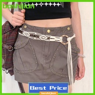 bashijian Vintage Ethnic Style Handwoven Waist Rope Women's Dress Decorative Waist Chain Versatile B