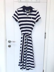 包郵|POLO Ralph Lauren Navy/White Stripe Cotton Woven Pocket Dress 拉夫·勞倫女式針織口袋連衣裙  - WMPODRSNFA2082041