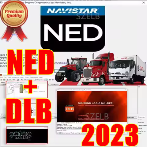 NED DLB 2023 ServiceMAXX J1939 Navistar Engine Diagnostic Diamond Logic Builder DataBase+ Unlimited 