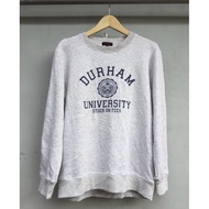Crewneck Durham university sweater gray