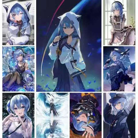 Hoshimachi Suisei Hololive Vtube Game Anime Poster Wall Art Home Decor Room Decor Digital Canvas Pai