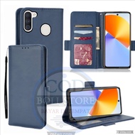 CASE hp SAMSUNG GALAXY A11/M11 - LEATHER CASE - FLIP WALLET CASE LEATHER SAMSUNG GALAXY A11/M11