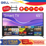 GELL tv smart tv 60/65 inches sale flat screen tv Youtube/netflix Frameless Ultra-slim Multiport Sale with tv holder