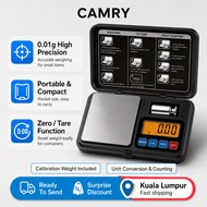 CAMRY Mini Digital Scale WEHA0251H 0.01g/500g With Weight Calibration Zero Setting And Peeling Unit 