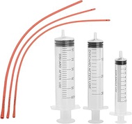 MOTAIN Pet Feeding Supplies Kit-3 Pack Red Rubber Feeding Tube(8Fr, 10Fr, 14Fr) with 3 Pack 10/30/60