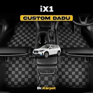 BMW iX1 - Dr Karpet Custom Fit Full Set Dadu Carpet Kereta Anti-Slip 2X Tebal