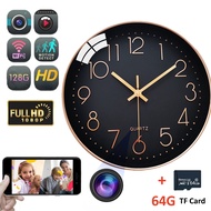 [HH6F] 3Tech mall 1080P HD Mini Camera IP Wireless WiFi CCTV Wall Clock Home Security Camera Video R