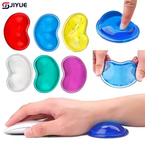 Crystal Wrist Guard Wavy Comfort Gel Computer Mouse Hand Wrist Rests Support Cushion Pad,Fashion Sil