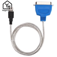 YELGIRLB Printer Cable Adapter, 4.9FT Fast Transmission USB To Parallel Cable, Universal Practical P