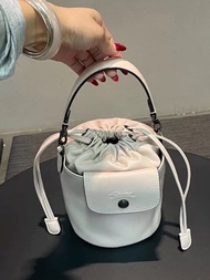 Longchamp Le Pliage Cuir Bucket Bag