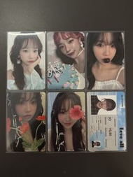 JO YURI小卡 izone bloom*iz 專輯 Love All 寫真卡連證件卡 借tags不滿刪🙏🏻: ive lesserafim yena eunbi