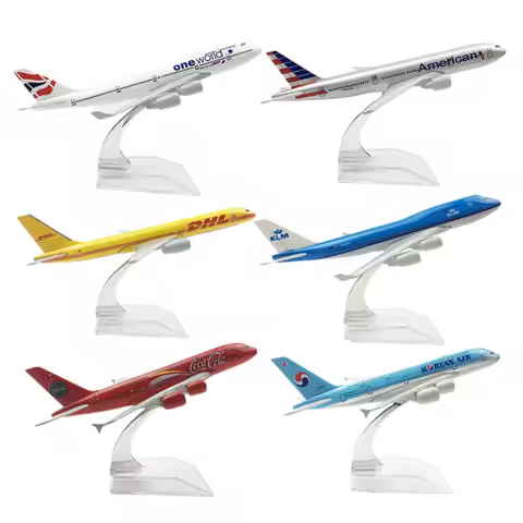 16CM Airbus A320 A330 A350 A380 Boeing B737 B747 B777 B787 Airplanes Plane Model Diecast Aircraft To