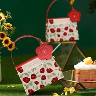 Flower Cute Handle Gift Box Door Gift Candy Box Packing