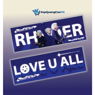 SET of 2 Slogans (Binner) - Hand banner on A4 paper 10x30cm 2 sides - Printed on demand