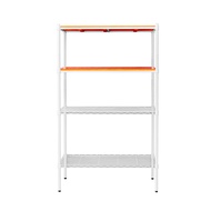 [特價]【dayneeds】松木 90x45x150公分 四層烤白柚木板收納層架
