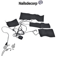 NAILS Heating Pad, 5V 2A 3 Gear Levels USB Electric Heated Jacket, Durable 4 in1 Foldable Washable C