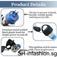 1/2/3 Metal Ignition Switch With 2 Keys Mobility Scooter Spare Part Mobility Scooters Part Fit for Pride Scooter Spare