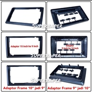 9 Inch to 10 Inch and 10 Inch to 9 Inch Headunit Adapter Frame