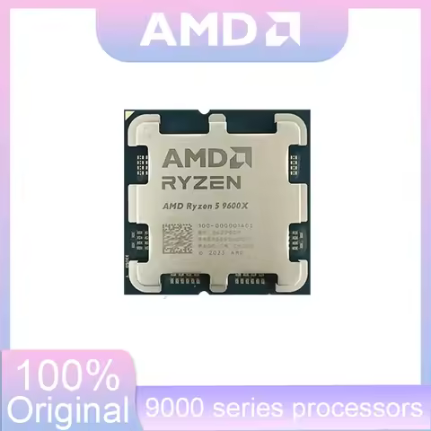 AMD Ryzen 5 9600X 5.4GHz 6-Core 12-Thread 38MB R5 9600X Game Cache 4NM TDP 65W DDR5 Socket AM5 Zen 5