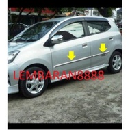 Agya Ayla 2012 - 2016 Chrome Car Body List Getah Pintu Kereta Getah Pintu Kelisa Getah Pintu Viva Ge