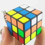 1980 Vintage Mini Rubik’s Cube Keychain Puzzle Toy Pendant Keyring 3x3CM