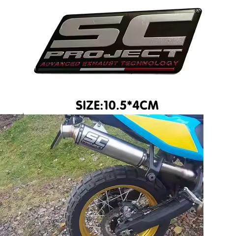 Motorcycle Reflective Sticker Waterproof Heat Resistant Decorative For SC PROJECT Exhaust Sticker Ti