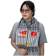 A80 LOGO embroidered scarf to welcome the National Day September 2, size 165cm*60cm, thick fabric fo