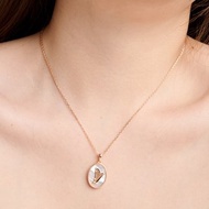 復古風豎琴貝殼項鏈