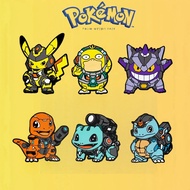 Pokémon Mecha Warrior Cartoon Brooch Pokémon Cute Metal Badge Funny pokemon Badge pins Schoolbag Bac