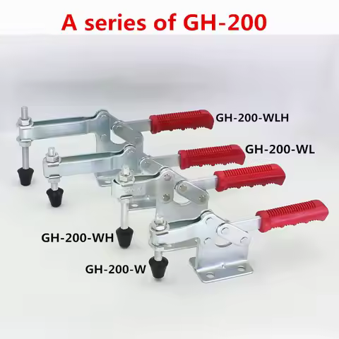 GH-200-W/WL/WH/WLH,GH-220WH/WLH Metal Toggle Clamp Horizontal 400KG Hold Capacity Quick Release Hand
