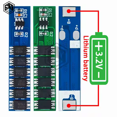 1S 15A 3.7V/3.2V Li-ion 6MOS BMS PCM Battery Protection Board PCM for 18650 Lithium Lion Battery