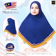 🌟Merdeka 2024 Special Edition🌟 Merdeka Tudung Sarung With Metal Tag (CEY Fabric) By H&H TEXTILES