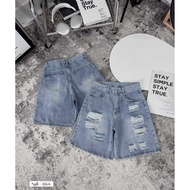 Women's light blue ripped jeans with lots of personality Le Huy Fashion MS 4264