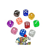 High Quality Translucent Dice D6 - 16 mm - Dice - Board Game DND