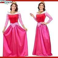 Halloween Costume Elsa Anna Peach Cinderella Adult Princess Dress Adult Queen of Hearts Costume
