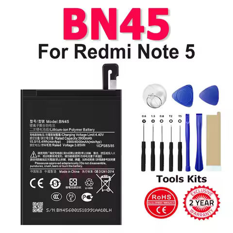 4000mAh Battery Replacement for Xiaomi Redmi Note 5 BN45 Battery Replacement for Redmi Note 5 Note5 