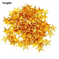 [Tooyful] 100Pcs Metal Star Studs Rivet Spike Screws DIY Bags Clothing Leathercraft