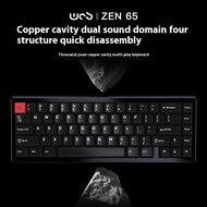 WOB ZEN65 Aluminum Wireless Mechanical Keyboard 65% Hot swappable RGB GASKET Custom Gaming Keyboard