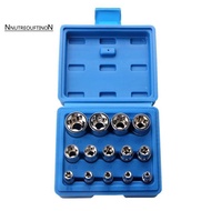 14PCS Female E Star Torx Socket Set E4-E24 E-Torx External Hex Socket Insert Nut