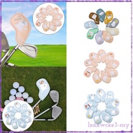 [LzdxwckefaMY] 9x Golf Iron Covers Set Fashion Golfer Sticky Closure Golf Club Headcovers