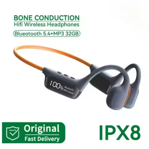 SONY S10 Bluetooth 5.4 Bone Conduction Wireless Headphones 30 Meters Depth IPX8 Waterproof Swimming 