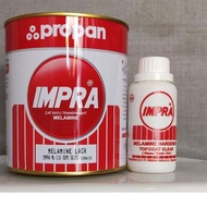 IMPRA MELAMINE CLEAR SEMI DOFF 131 + HARDENER 1 LITER CAT KAYU IMPRA