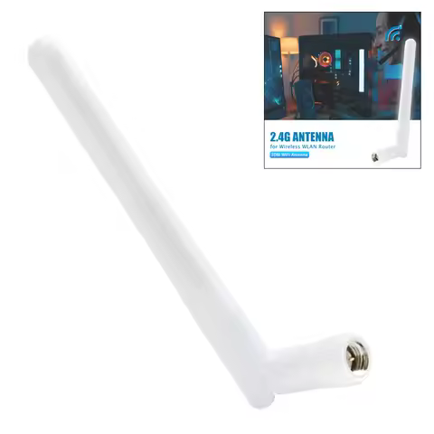 2.4G 3dBi Outdoor Aerial with SMA Male Plug Omni External WiFi Router Antenna 5G External Omni WiFi