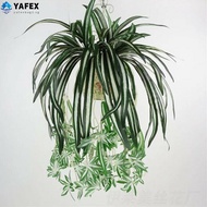  Artificial Silk Fake Chlorophytum Orchid Spider Plant Grass Home/Garden Decor