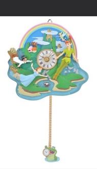 全新現貨 東京迪士尼 日本迪士尼 東京迪士尼樂園 Disney Store 現貨•迪士尼 Peter Pan 70週年 掛鐘 petetpan tinkerbell tinker bell Peter