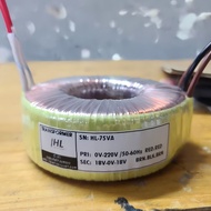 75VA isolated toroidal transformer with copper wire voltage according to Hop Long Electronics reques