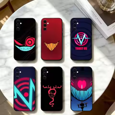 Alastor H-Hazbin H-Hotel Phone Case For Samsung Galaxy A73,A72,A71,A70,A53,A52,A51,Soft Silicone Bla