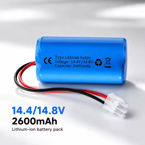 14.8V 2600mAh Rechargeable Li-ion Replacement Battery Pack with BMS for ILIFE A4 A4S A6 V7 V7S Pro R